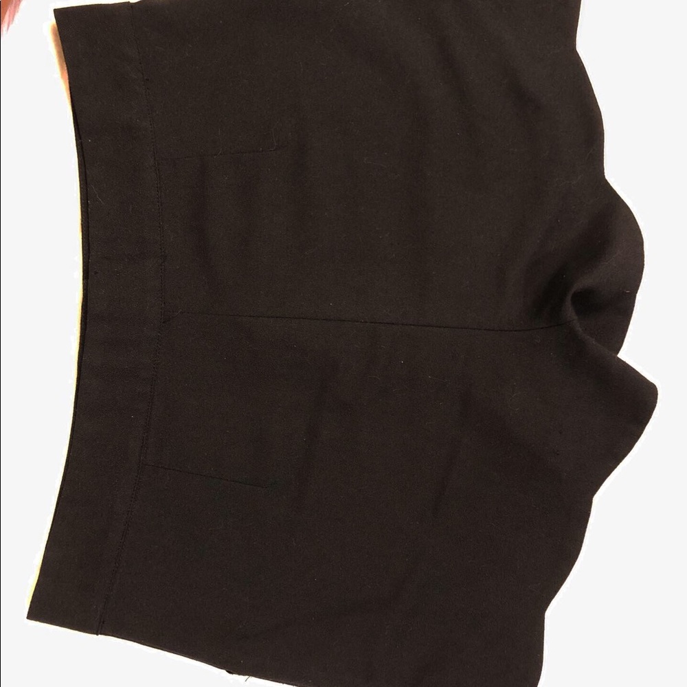 Black Scalloped Shorts - Picture 2 of 2